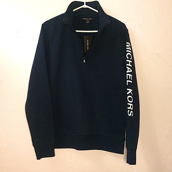 Michael Kors Midnight Turtleneck 1/4 Zip Up MK - Picture 13 of 14